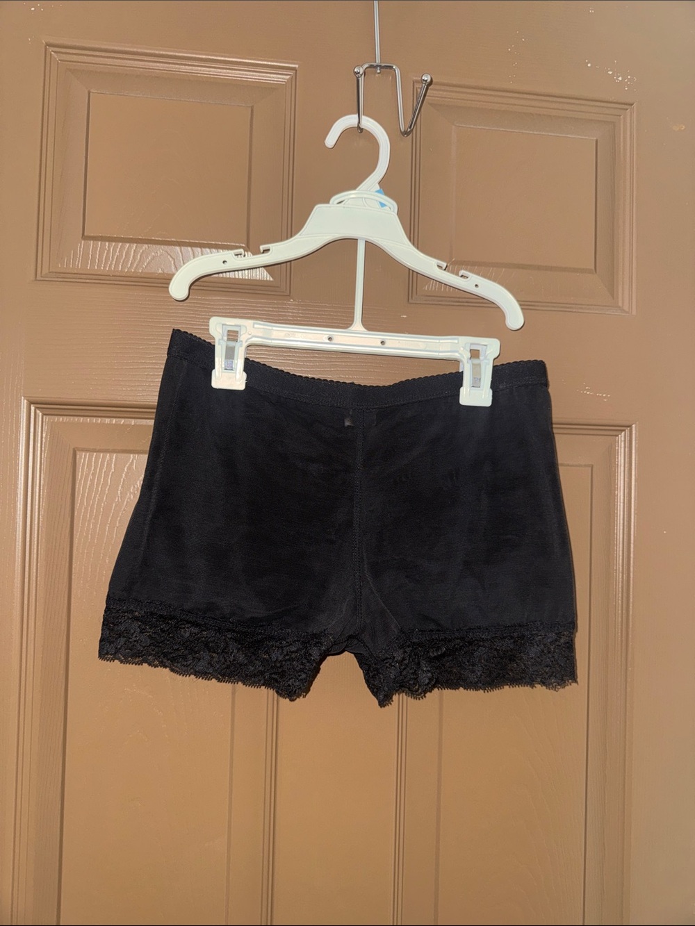 Black Lace-Trim Sleep Shorts - Women